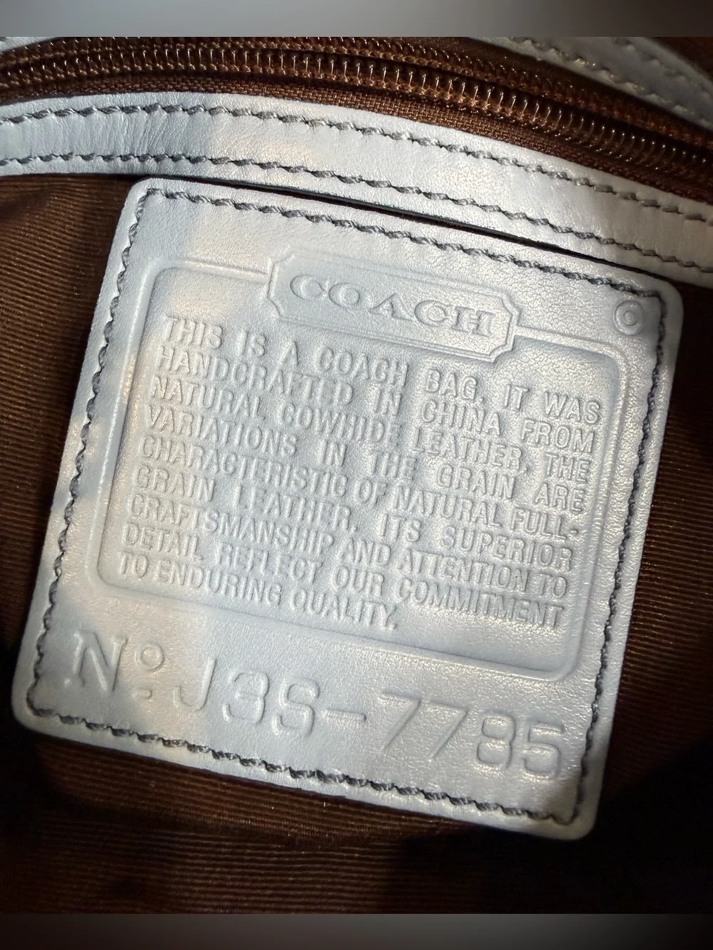 ULTRA RARE! Coach (2003) Hampton Demi Clip Shoulder Bag- Baby Blue